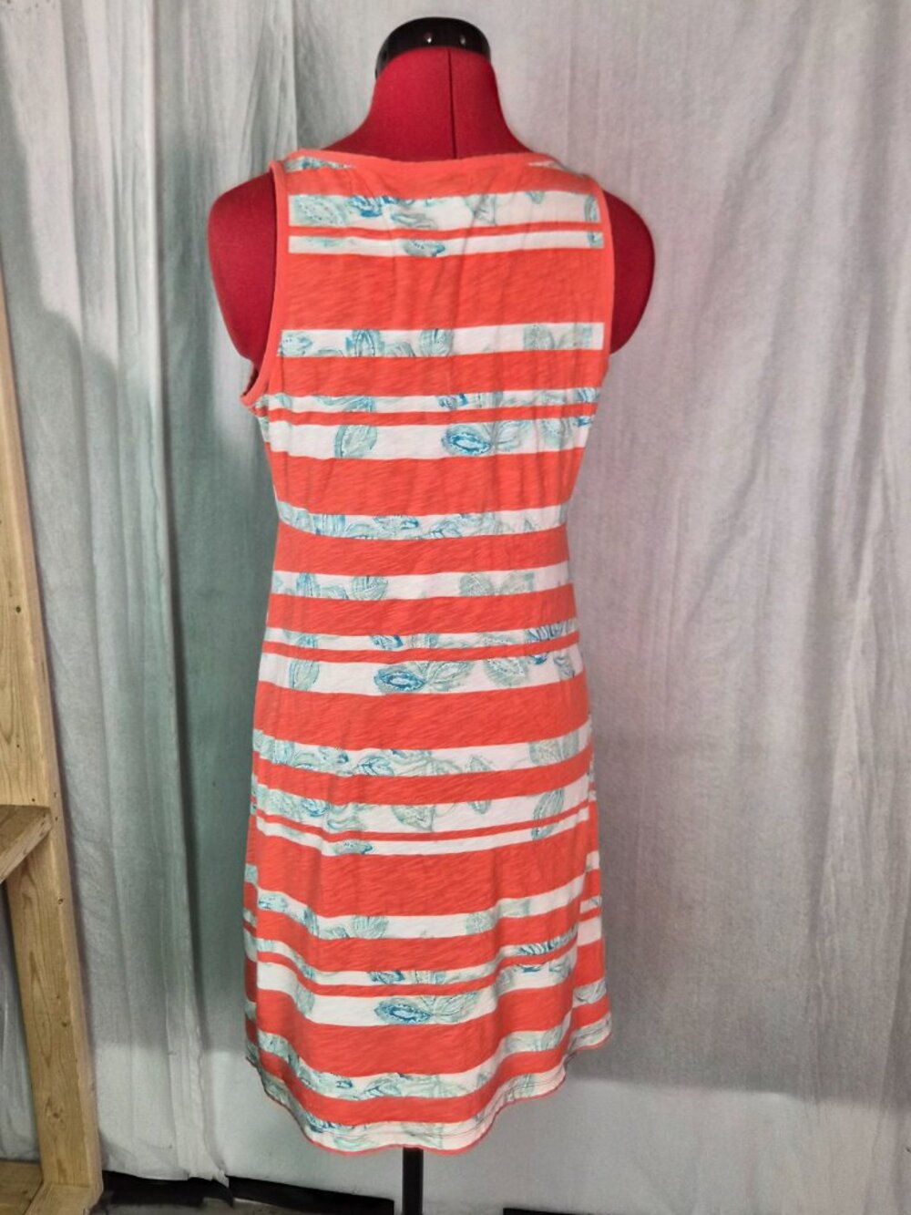 Tommy Bahama Womens Tank Mini Dress Size Small Coral Floral Stretch Summer G413 - Picture 4 of 13